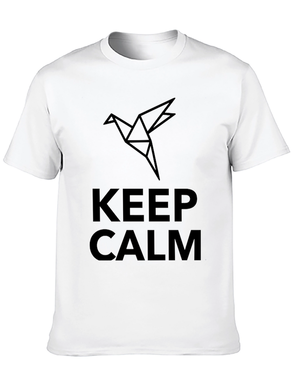 Keep Calm Geometric Bird Graphic Tee