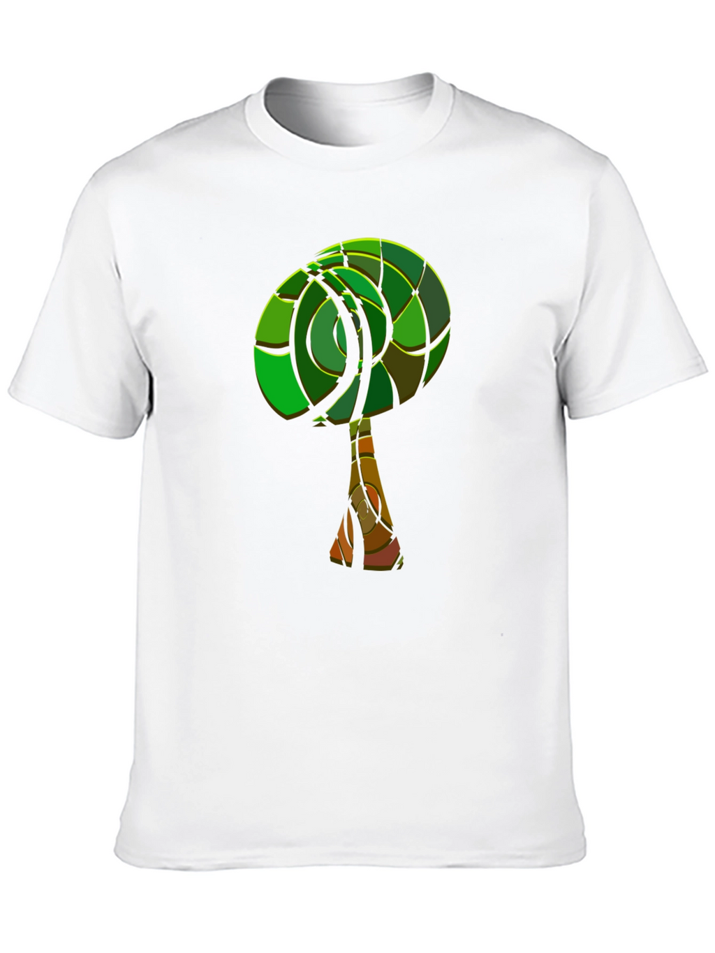 Abstract Tree Graphic Tee - Modern Style
