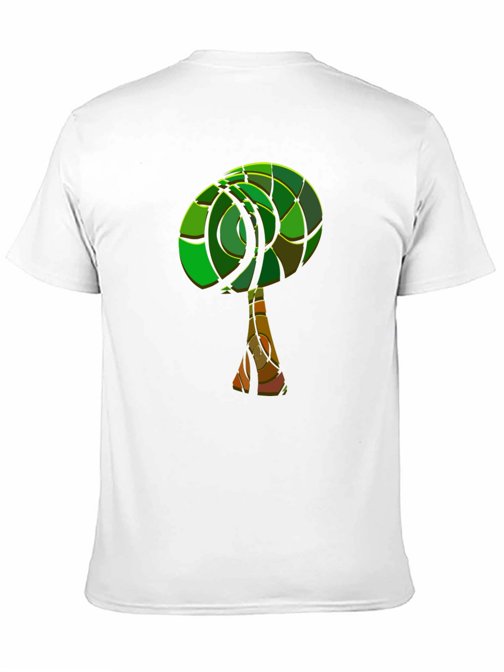 Abstract Tree Graphic Tee - Modern Style