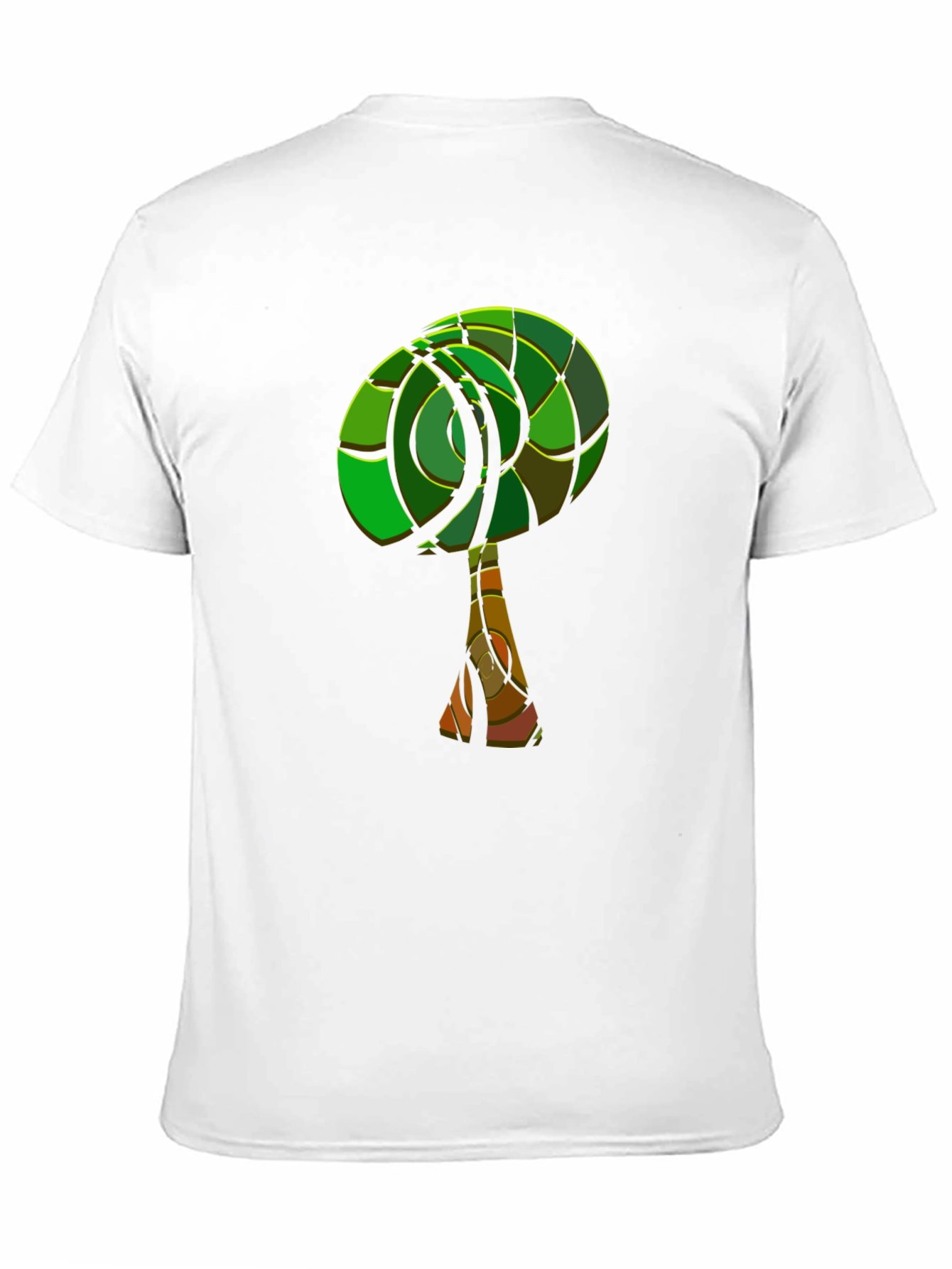 Abstract Tree Graphic Tee - Modern Style