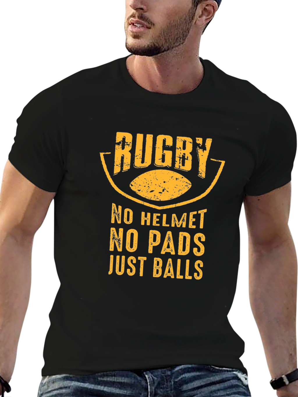Rugby No Helmet No Pads T-Shirt