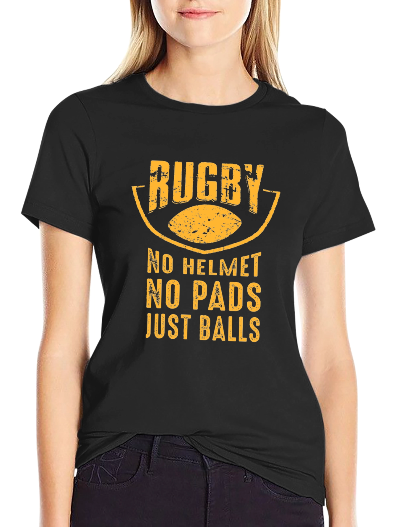Rugby No Helmet No Pads T-Shirt