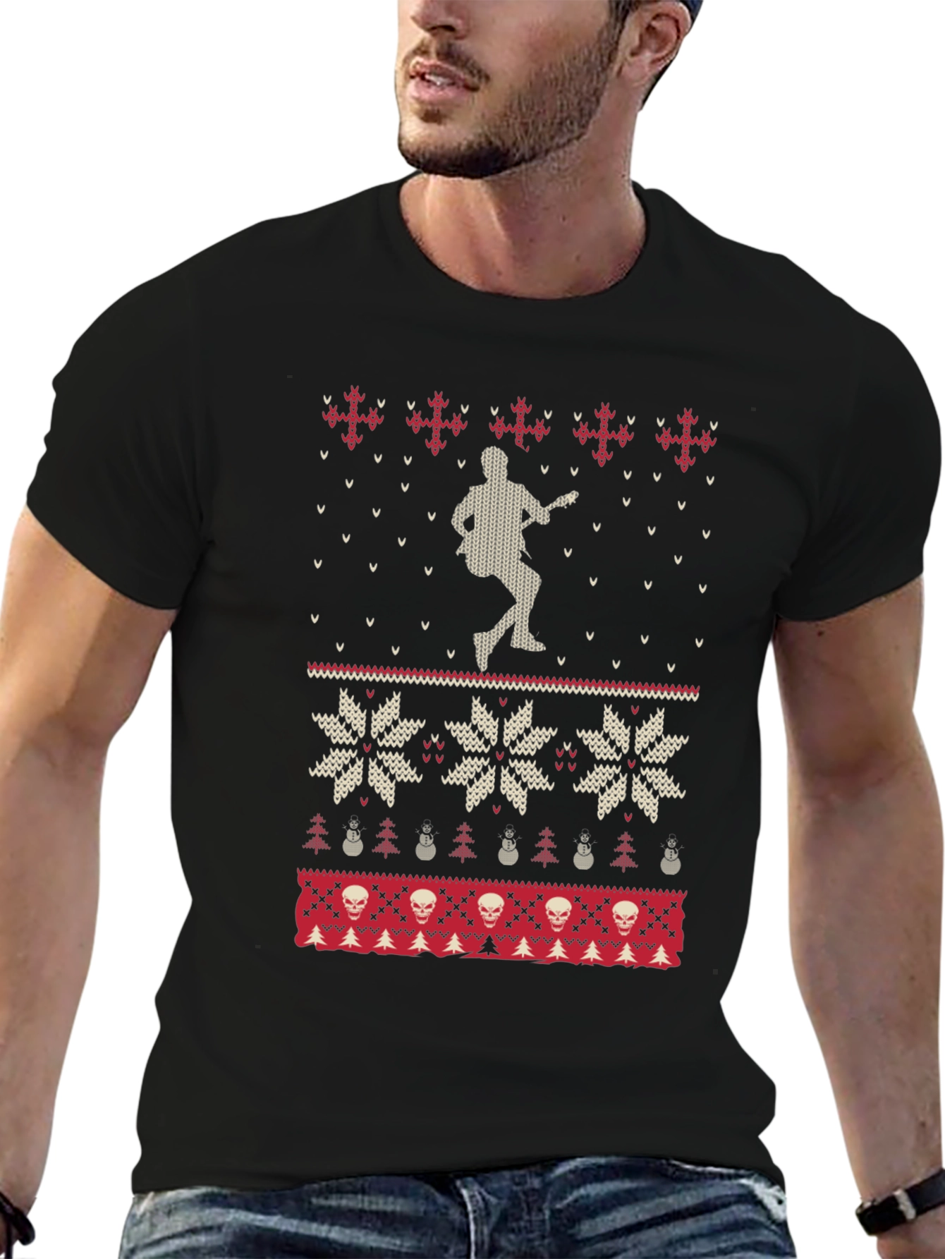 Rocking Ugly Christmas Sweater T-Shirt