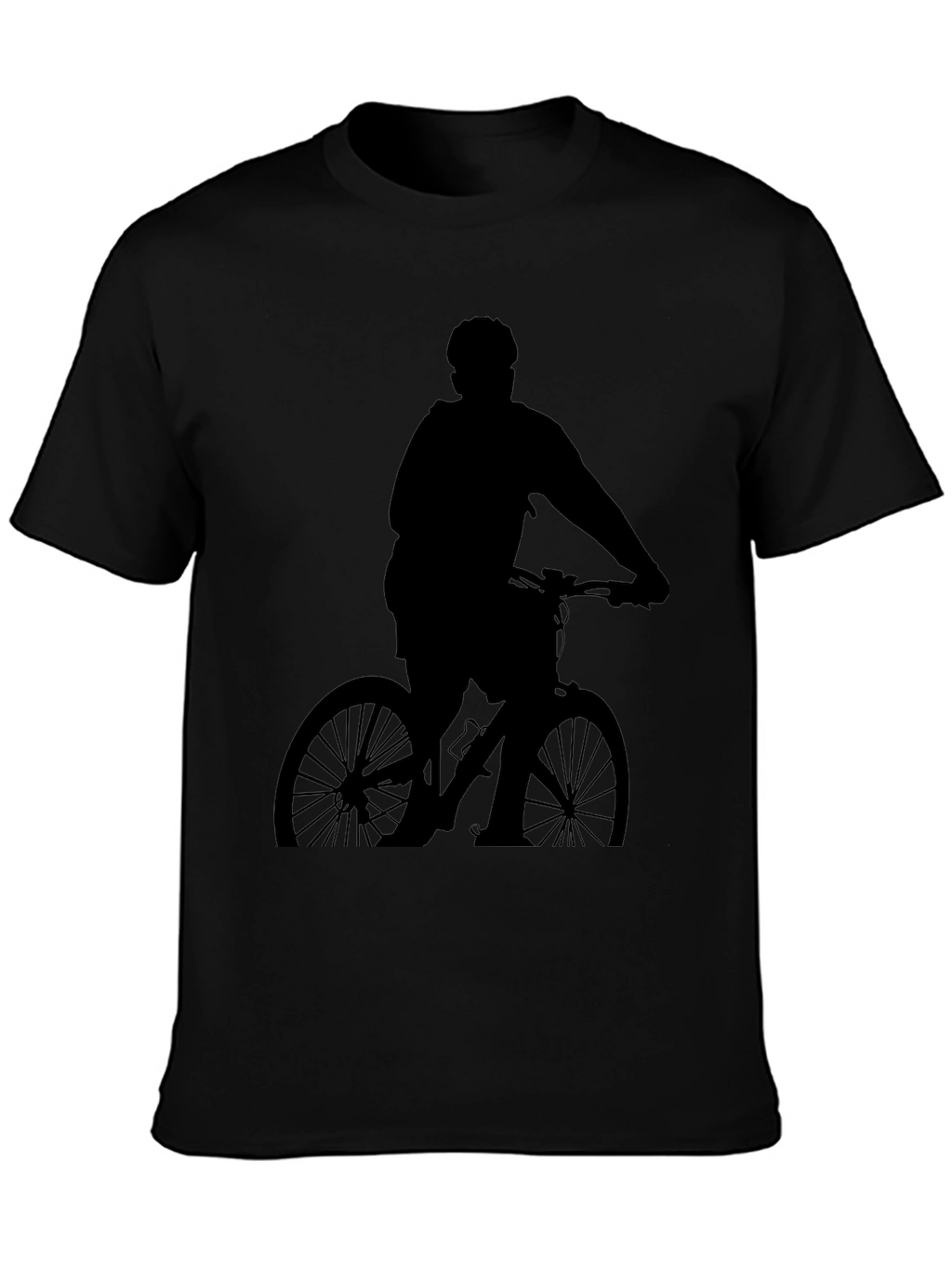 Mountain Biker Silhouette T-Shirt - Black