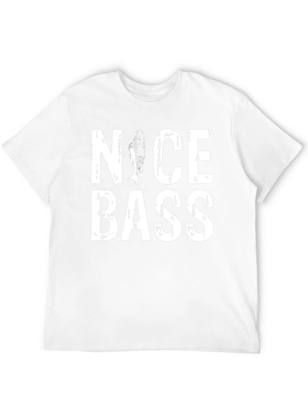 Nice Bass Graphic T-Shirt - Fishing Humor Tee