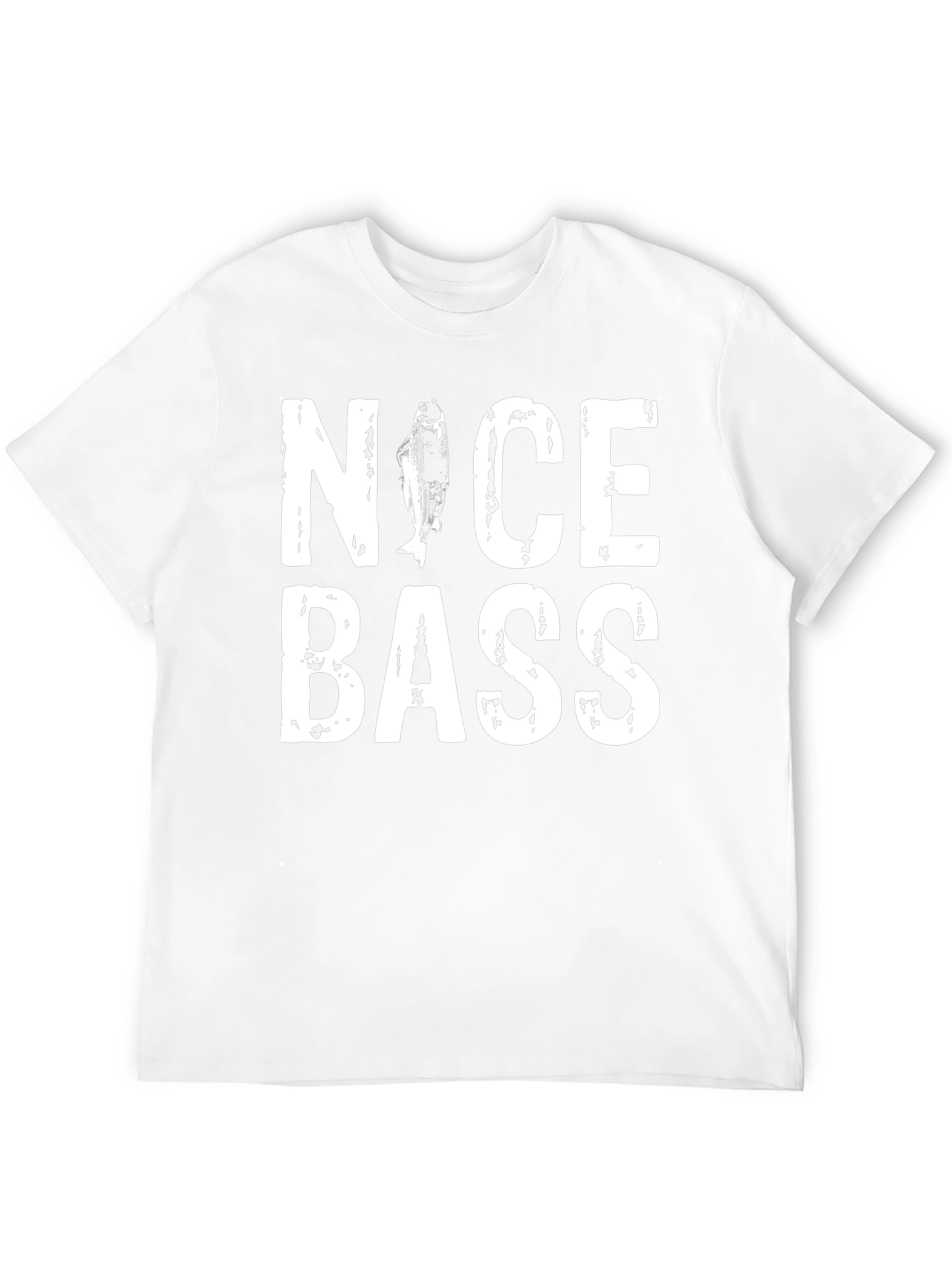 Nice Bass Graphic T-Shirt - Fishing Humor Tee