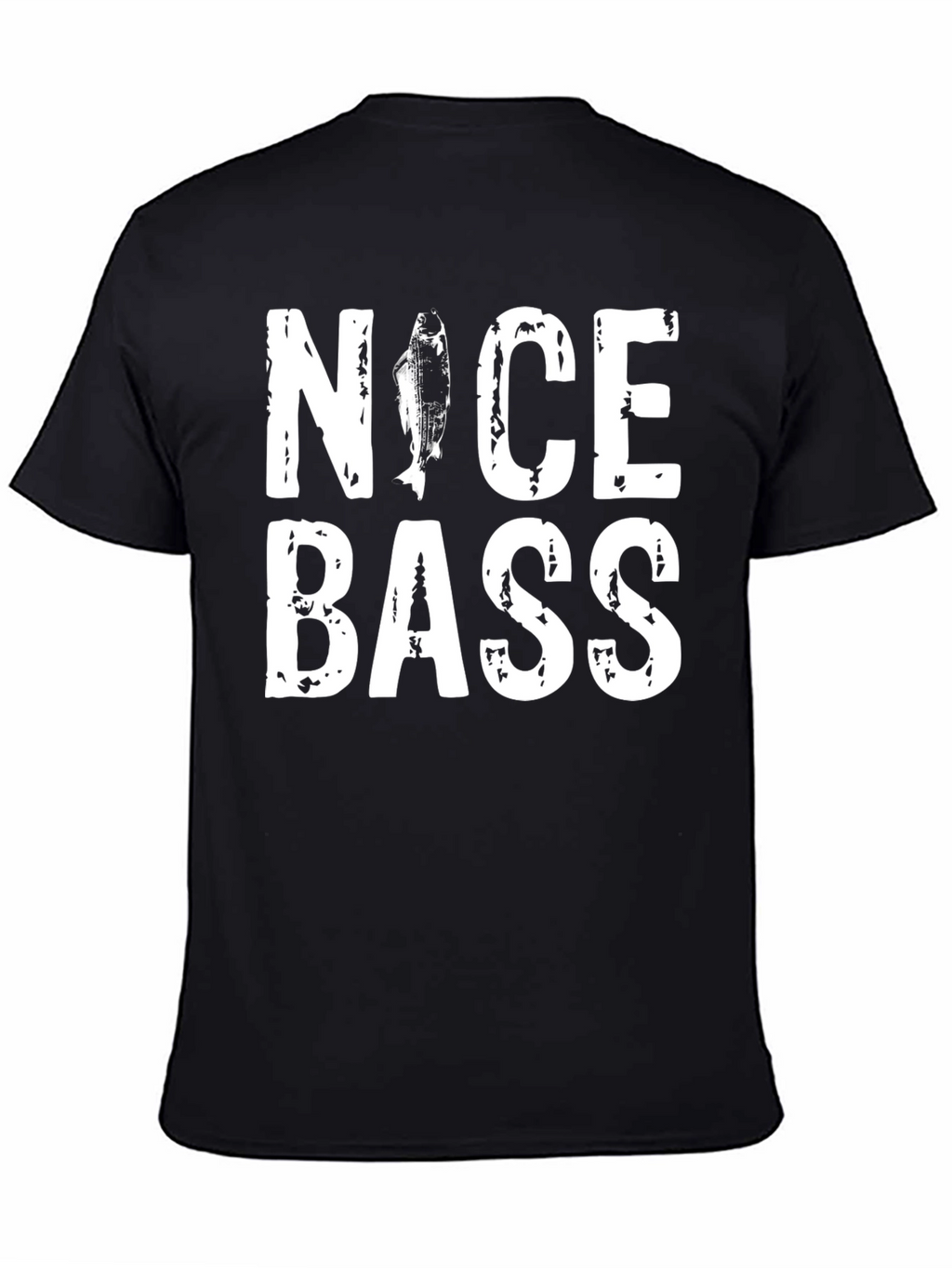 Nice Bass Graphic T-Shirt - Fishing Humor Tee