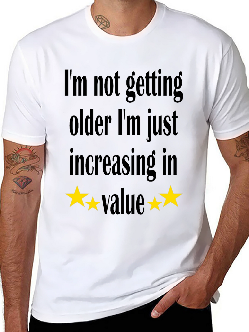 Funny Increasing in Value Black T-Shirt