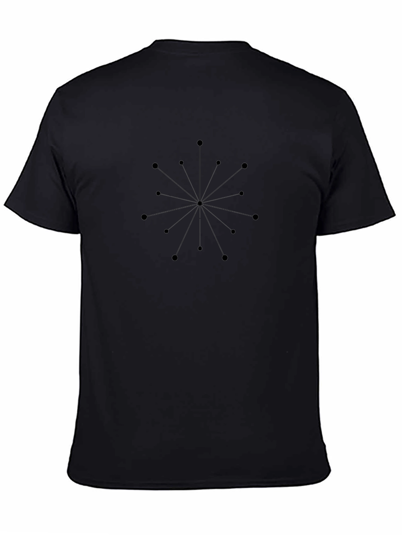 Modern Atomic Black Graphic Tee - Stylish & Unique