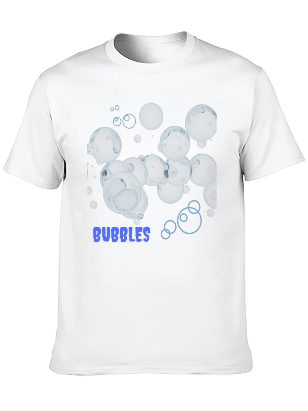 Bubbles Graphic Tee - Stylish Black Cotton T-Shirt