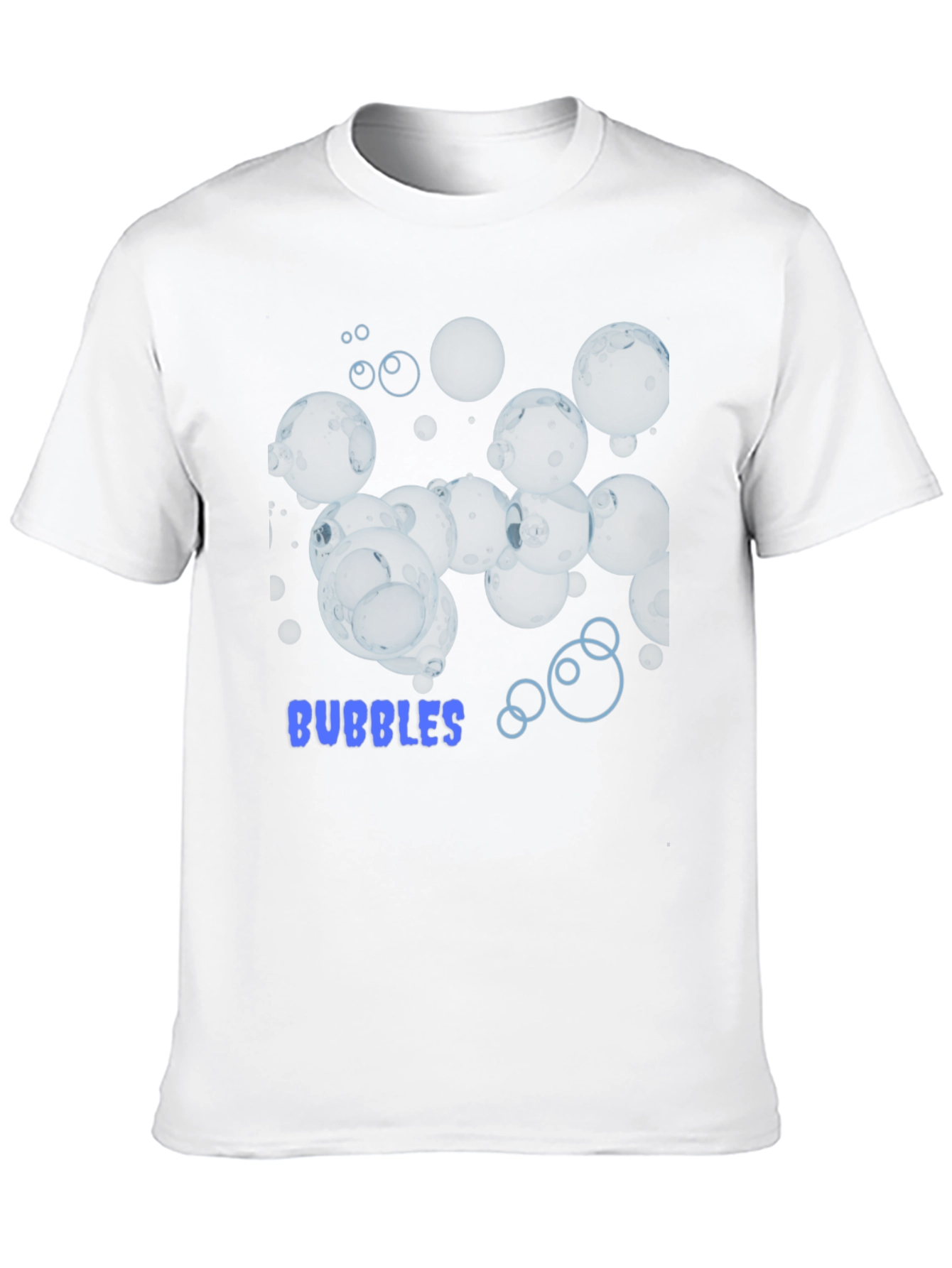 Bubbles Graphic Tee - Stylish Black Cotton T-Shirt