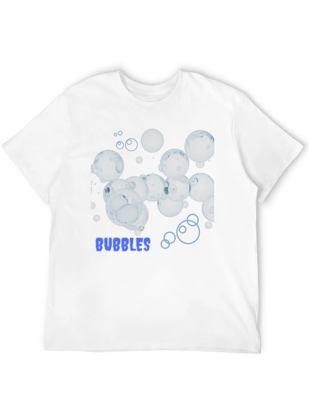 Bubbles Graphic Tee - Stylish Black Cotton T-Shirt