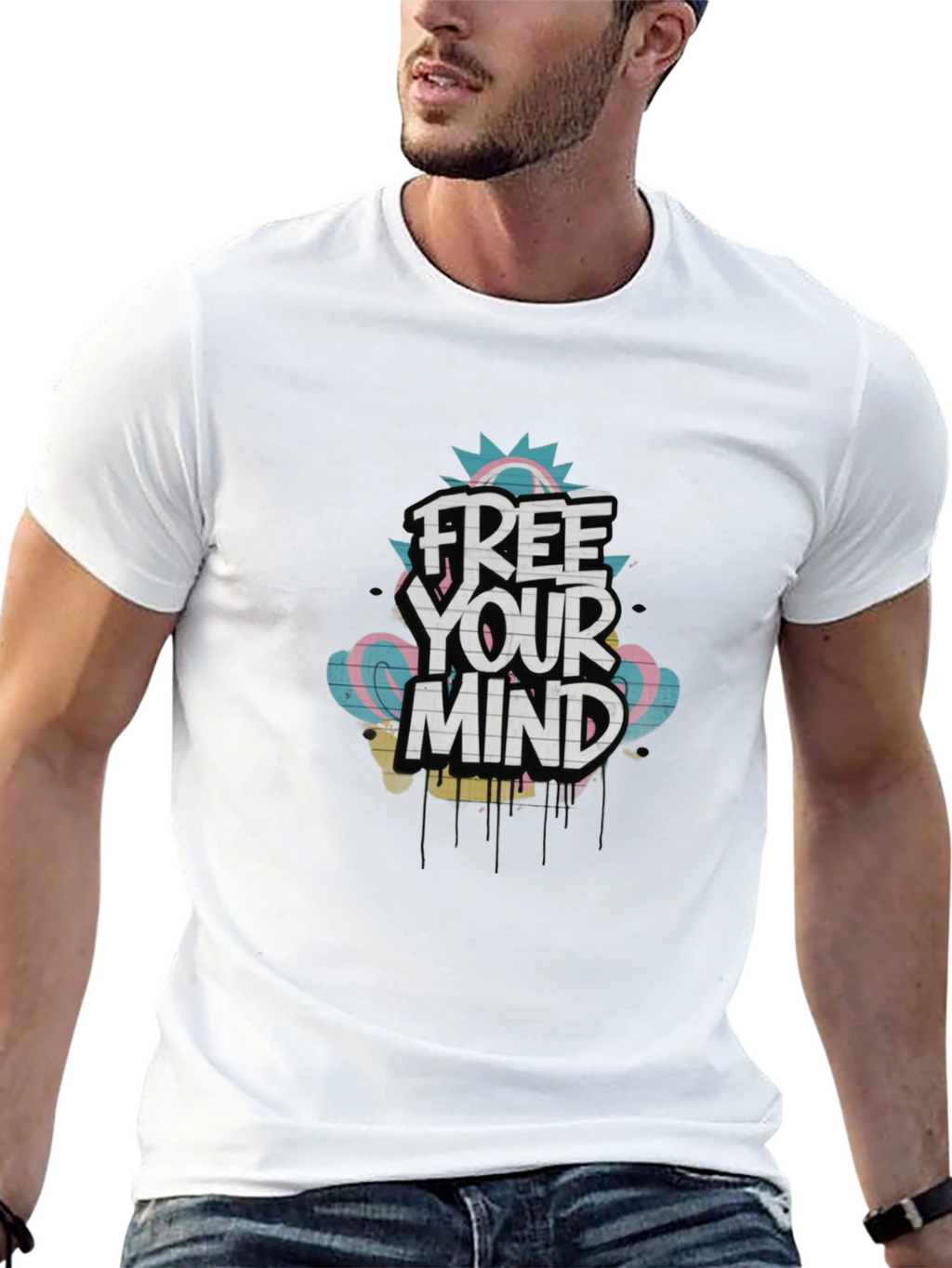 Free Your Mind Graphic Tee - Cool Design