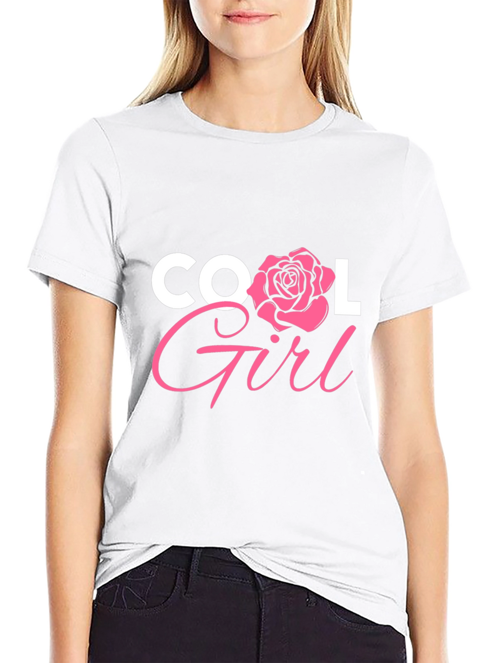 Cool Girl Graphic Tee - Black T-Shirt