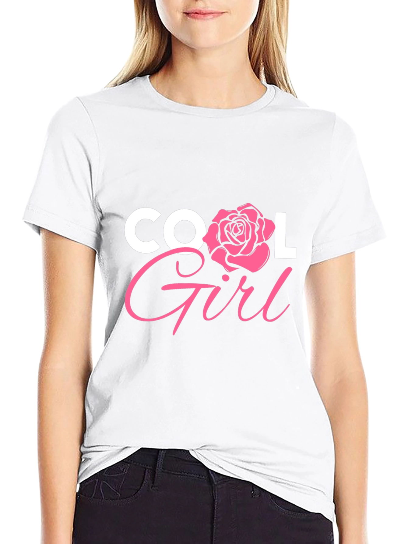 Cool Girl Graphic Tee - Black T-Shirt