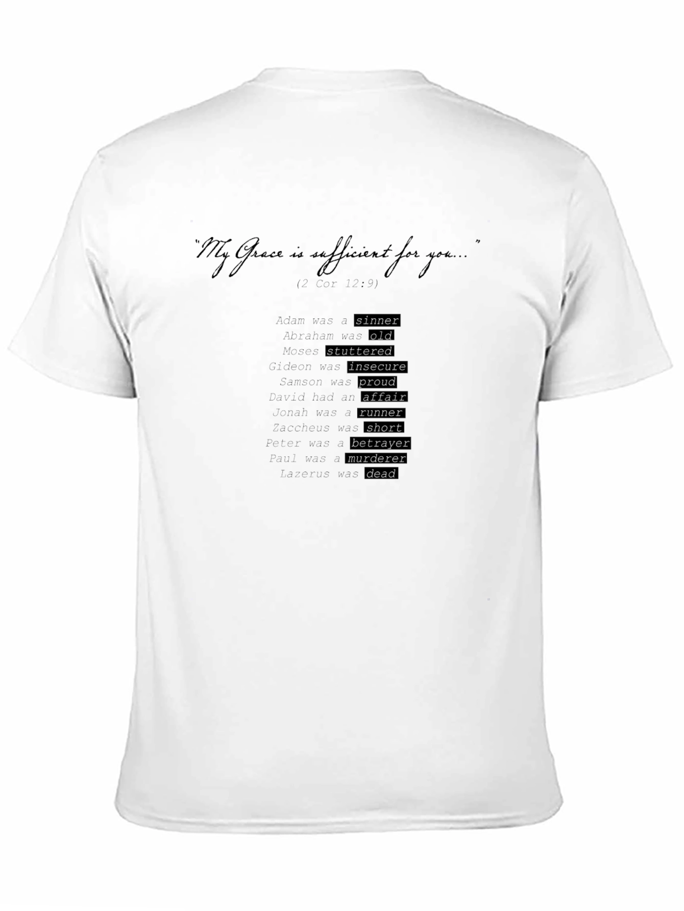 My Grace is Sufficient Christian T-Shirt