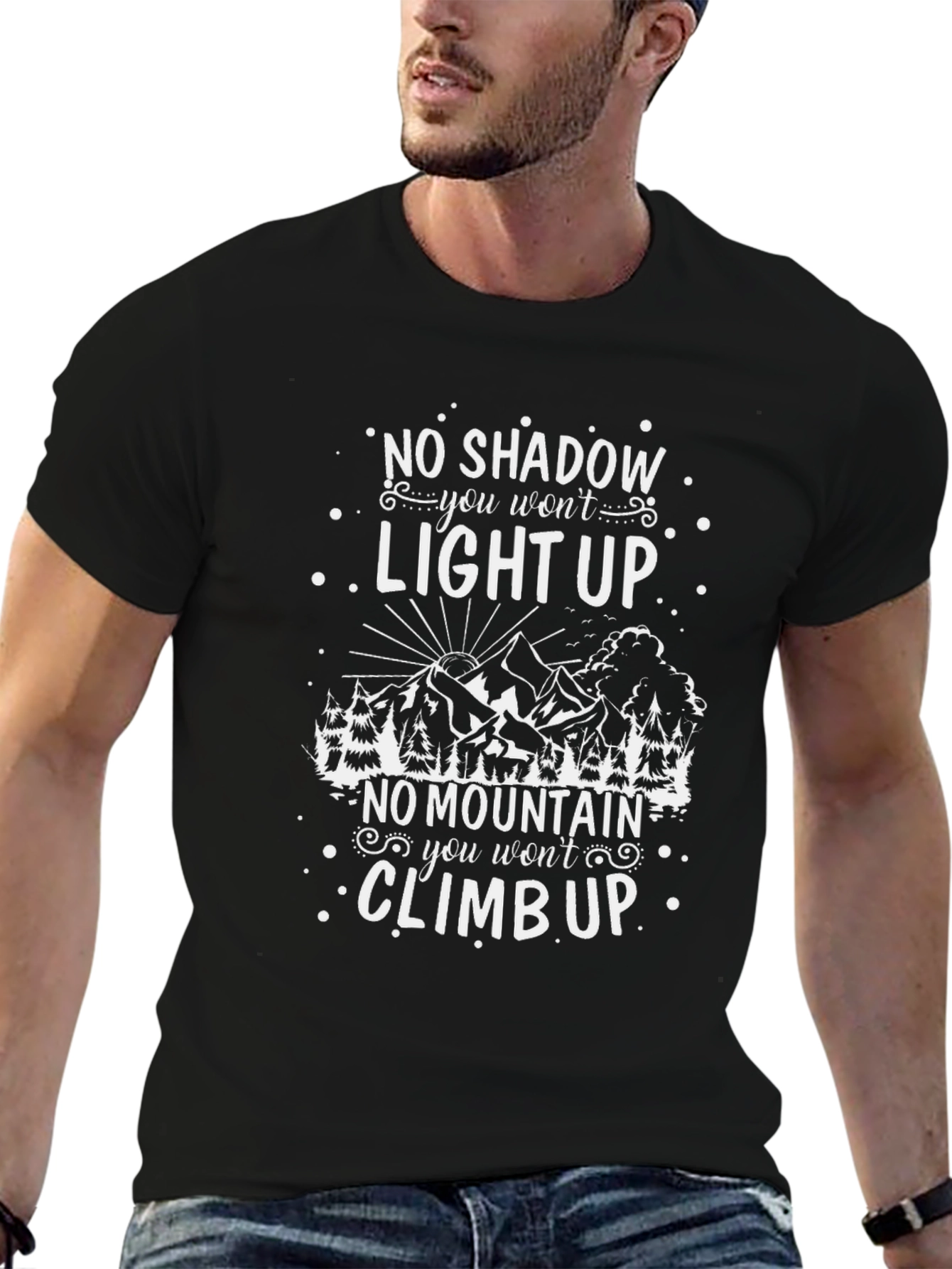 Motivational Mountain Graphic T-Shirt