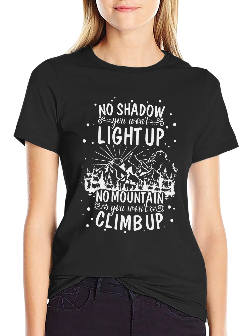 Motivational Mountain Graphic T-Shirt