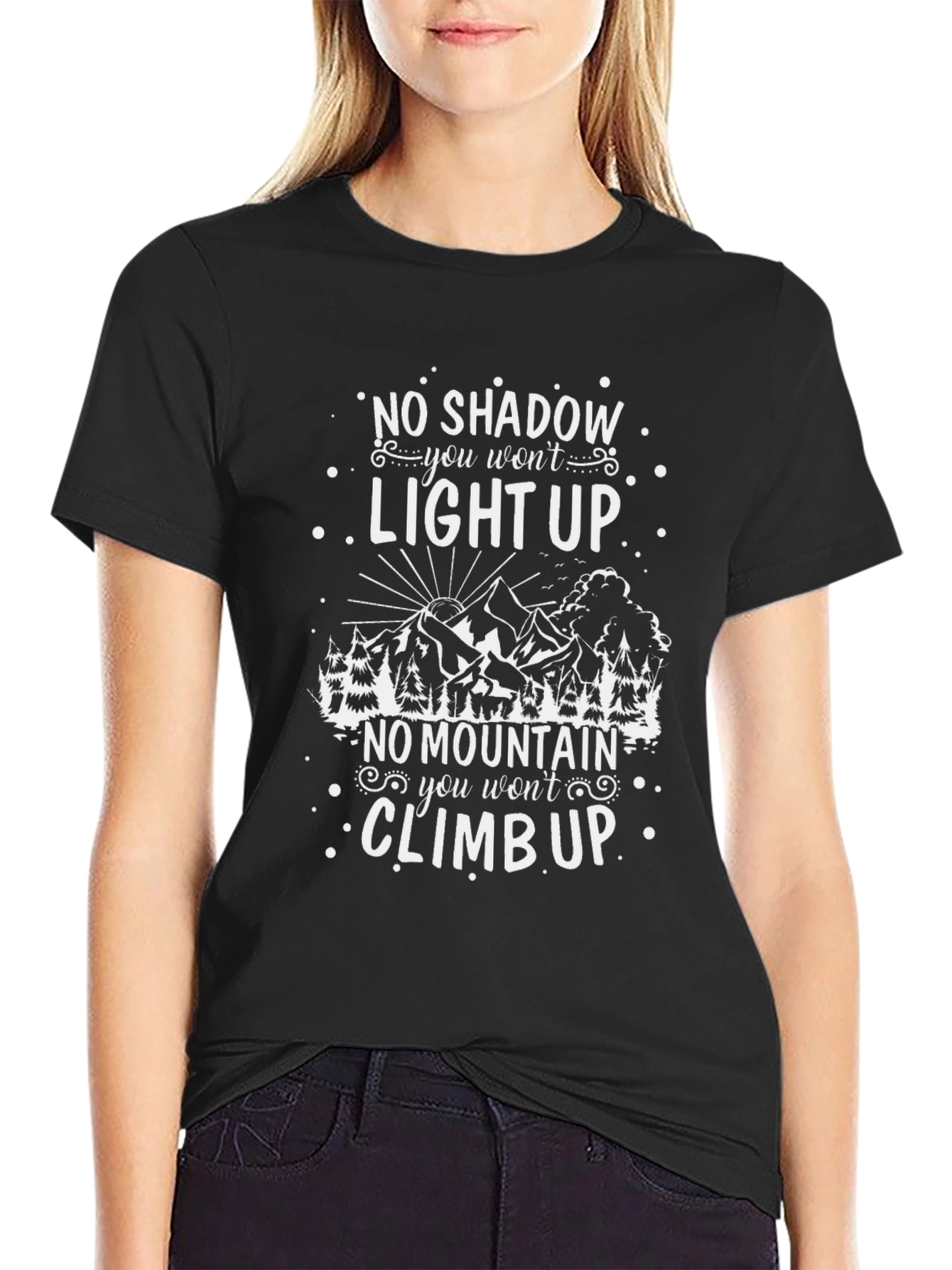Motivational Mountain Graphic T-Shirt