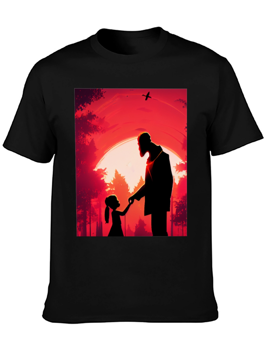 Father & Daughter Silhouette Graphic Tee