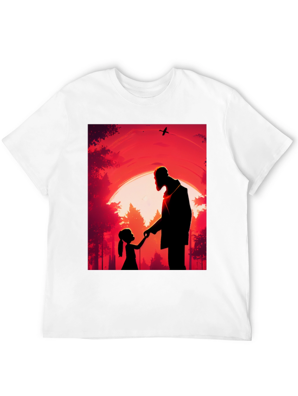 Father & Daughter Silhouette Graphic Tee