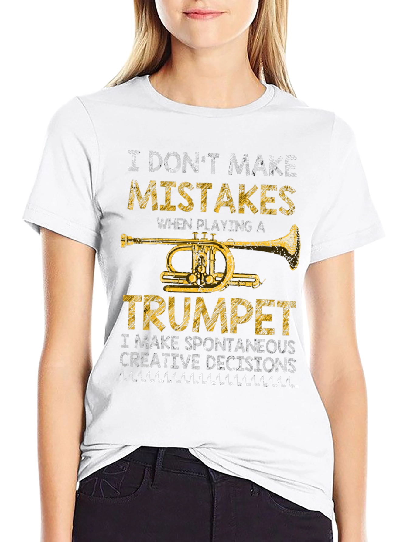 Trumpet Player T-Shirt - I Dont Make Mistakes