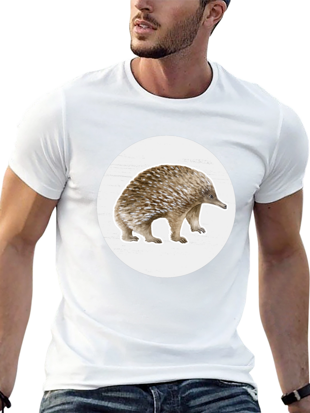 Echidna Graphic T-Shirt - Black Cotton Tee
