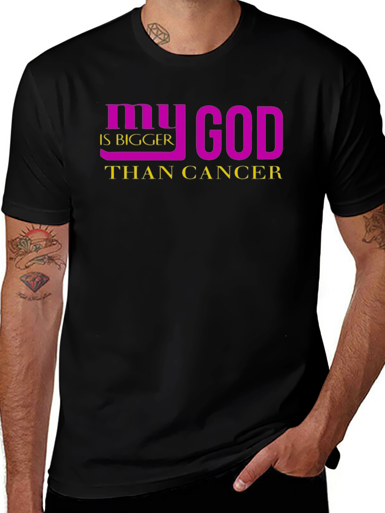 My God Is Bigger Than Cancer Graphic Tee