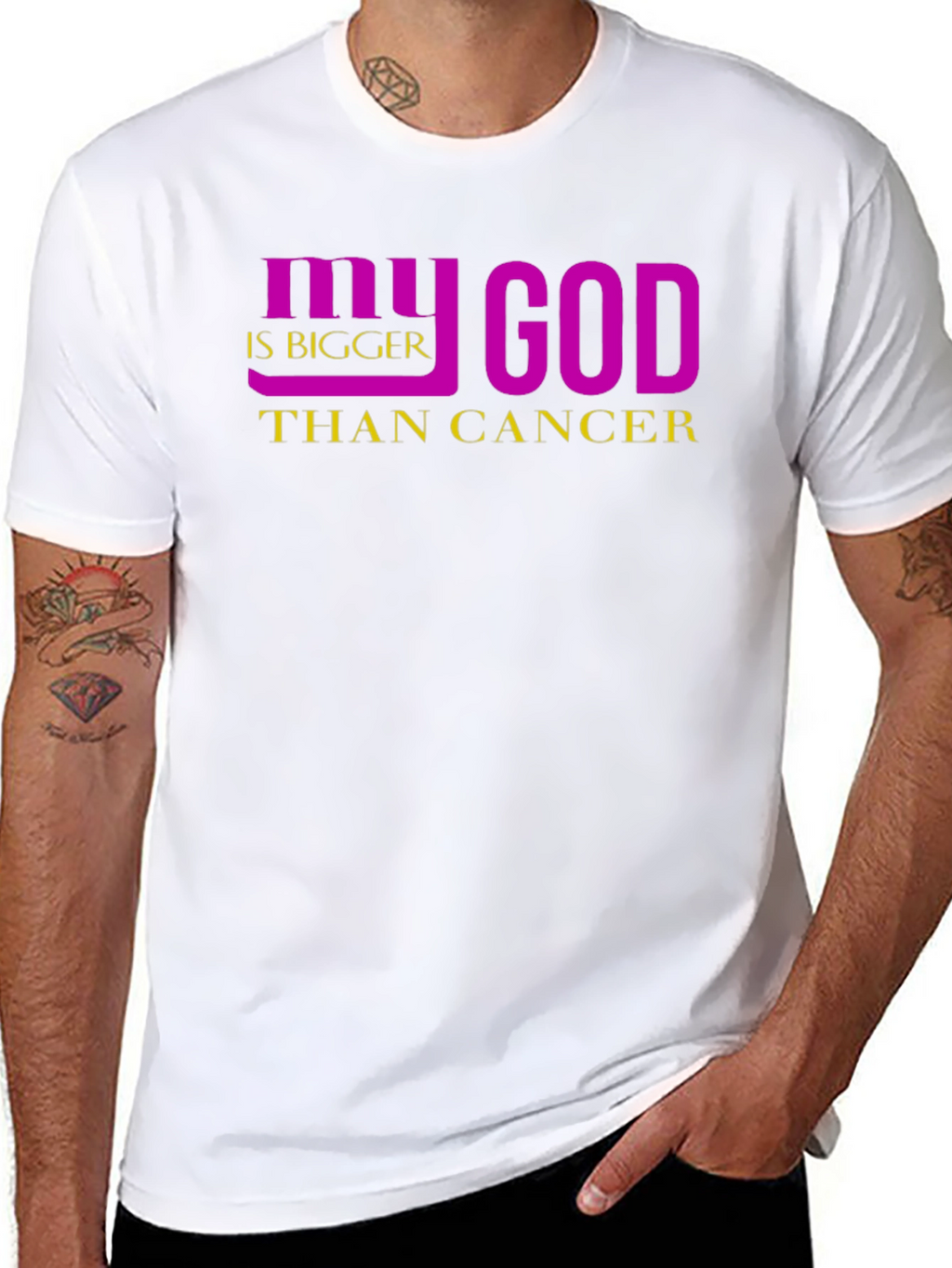 My God Is Bigger Than Cancer Graphic Tee