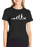 Evolution of Man Dog Lover T-Shirt