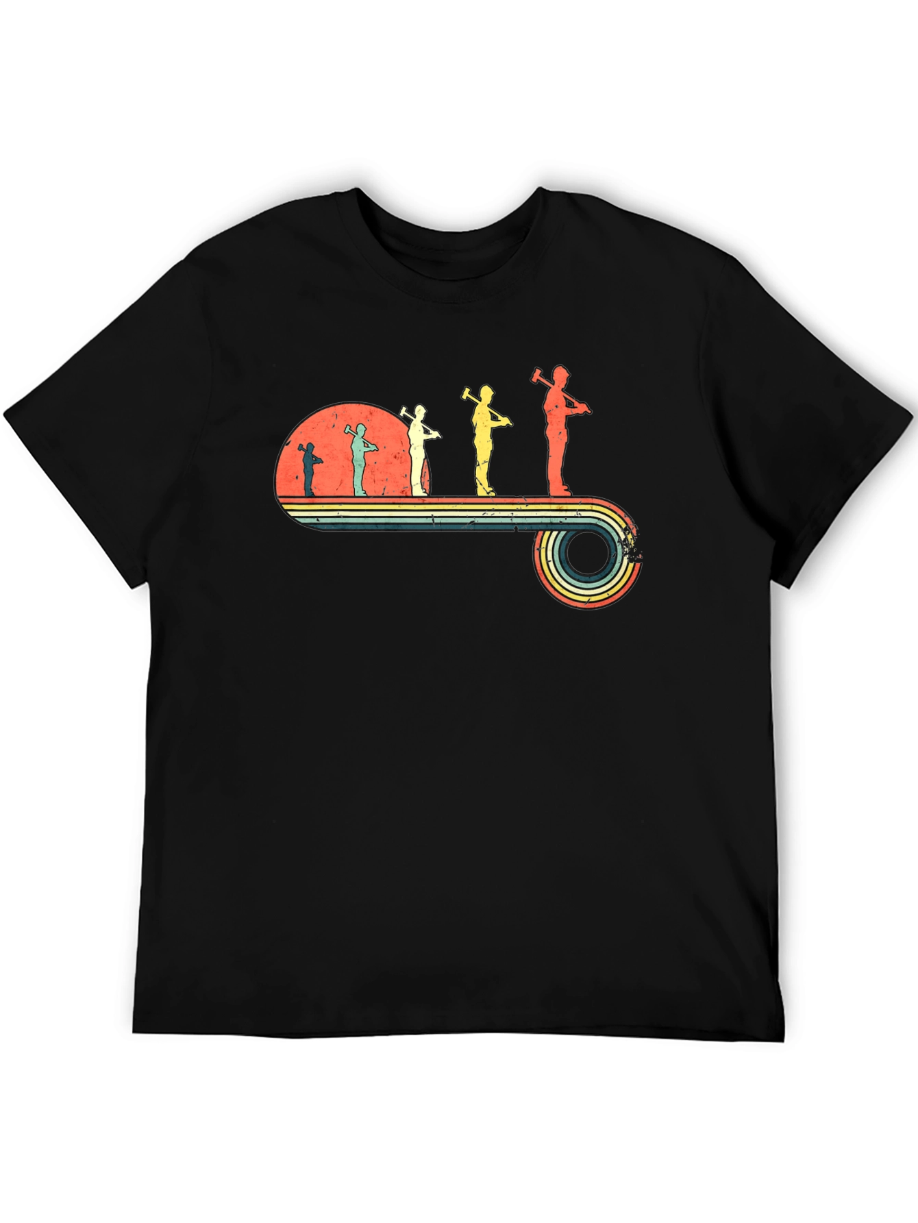 Retro Lumberjack Evolution T-Shirt