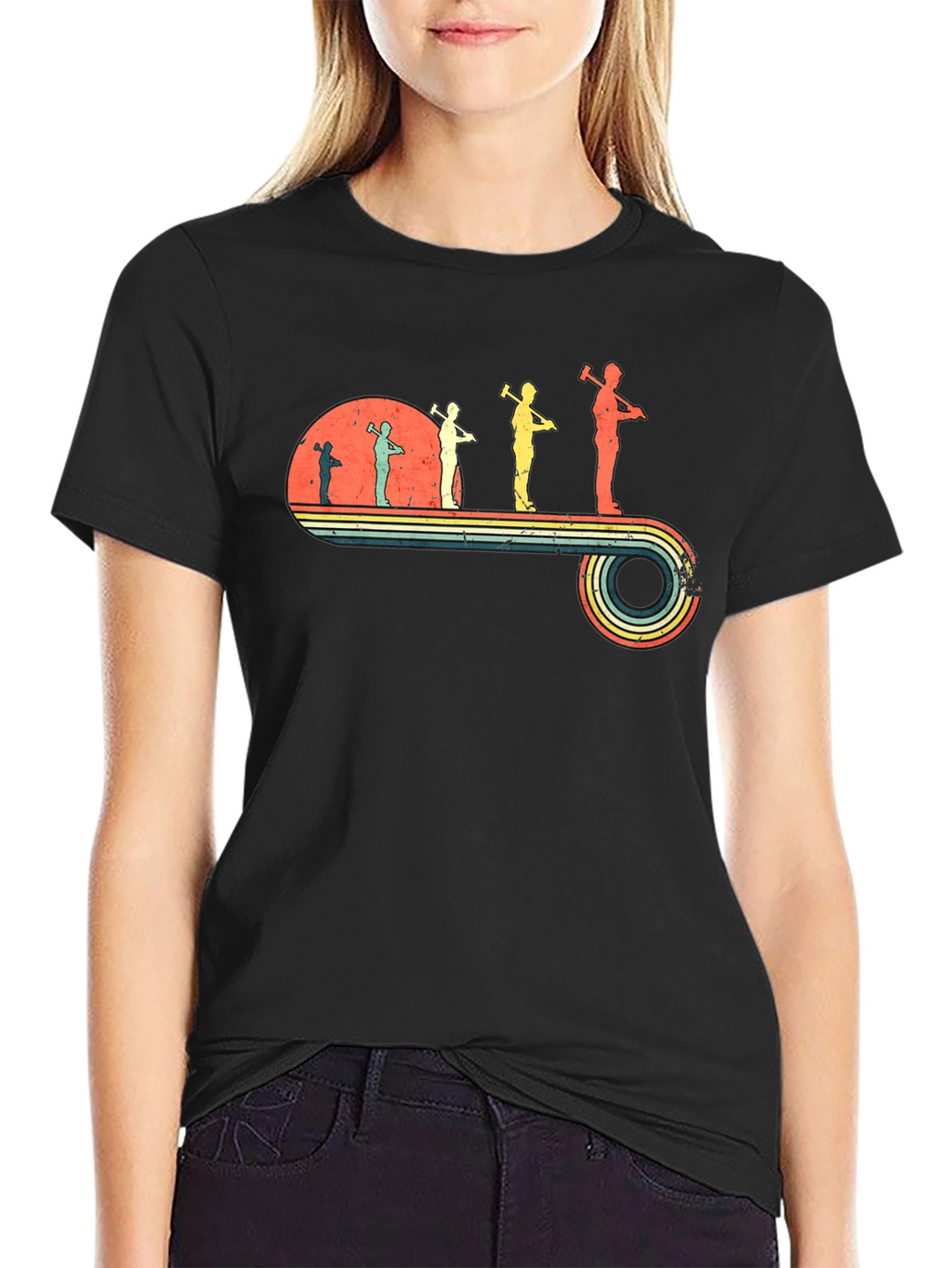 Retro Lumberjack Evolution T-Shirt