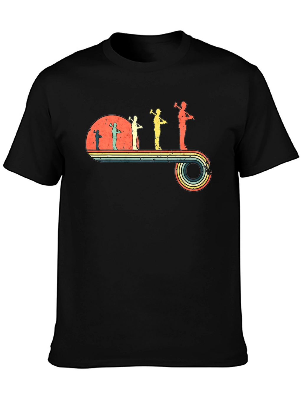 Retro Lumberjack Evolution T-Shirt