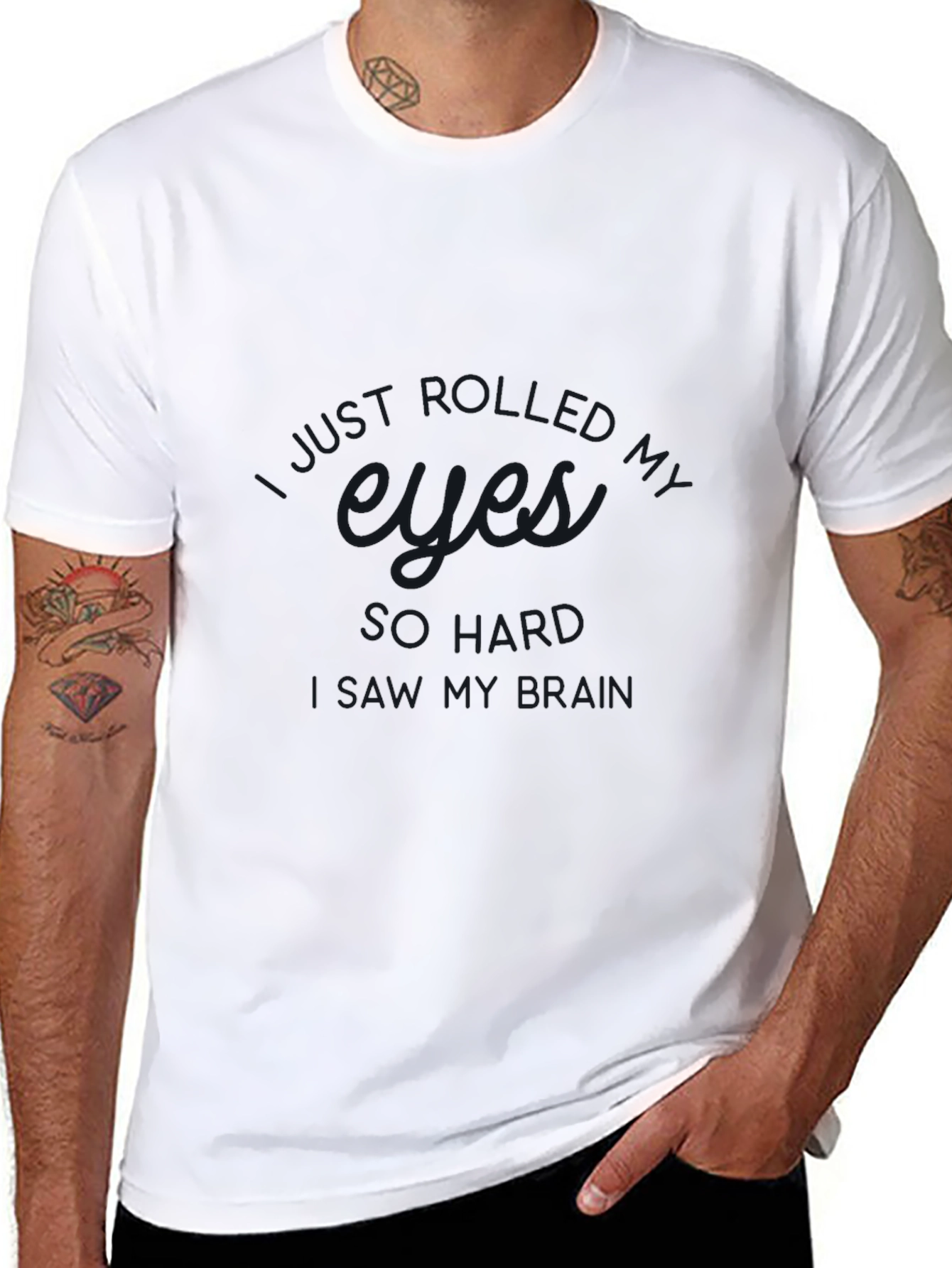 Eyes Roll Backwards T-Shirt - Dark Humor Tee