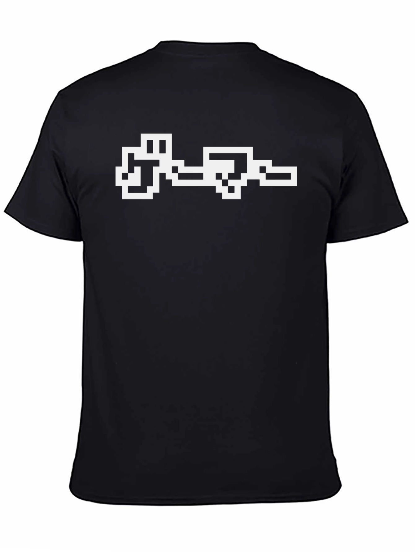 Retro Pixel Art Black T-Shirt