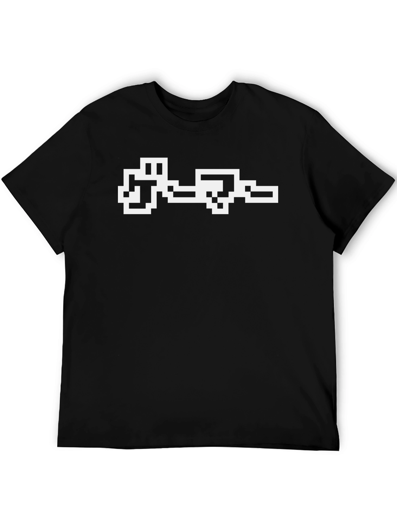 Retro Pixel Art Black T-Shirt