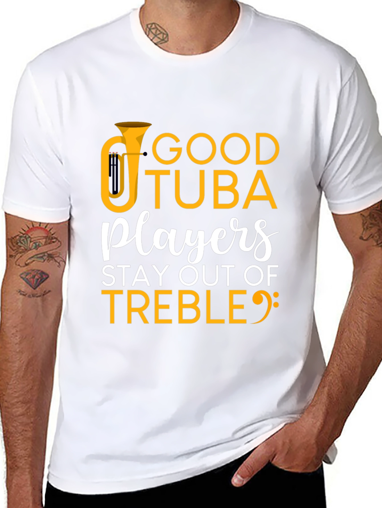 Good Tuba Players Stay Out of Treble T-Shirt