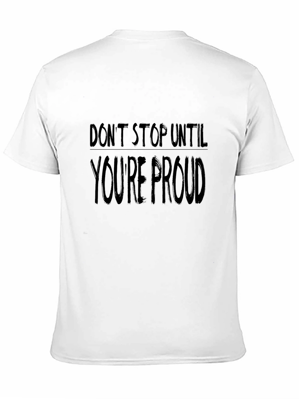 Motivational Dont Stop Graphic Tee - Black