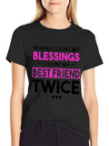 Blessings Best Friend Twice Graphic T-Shirt