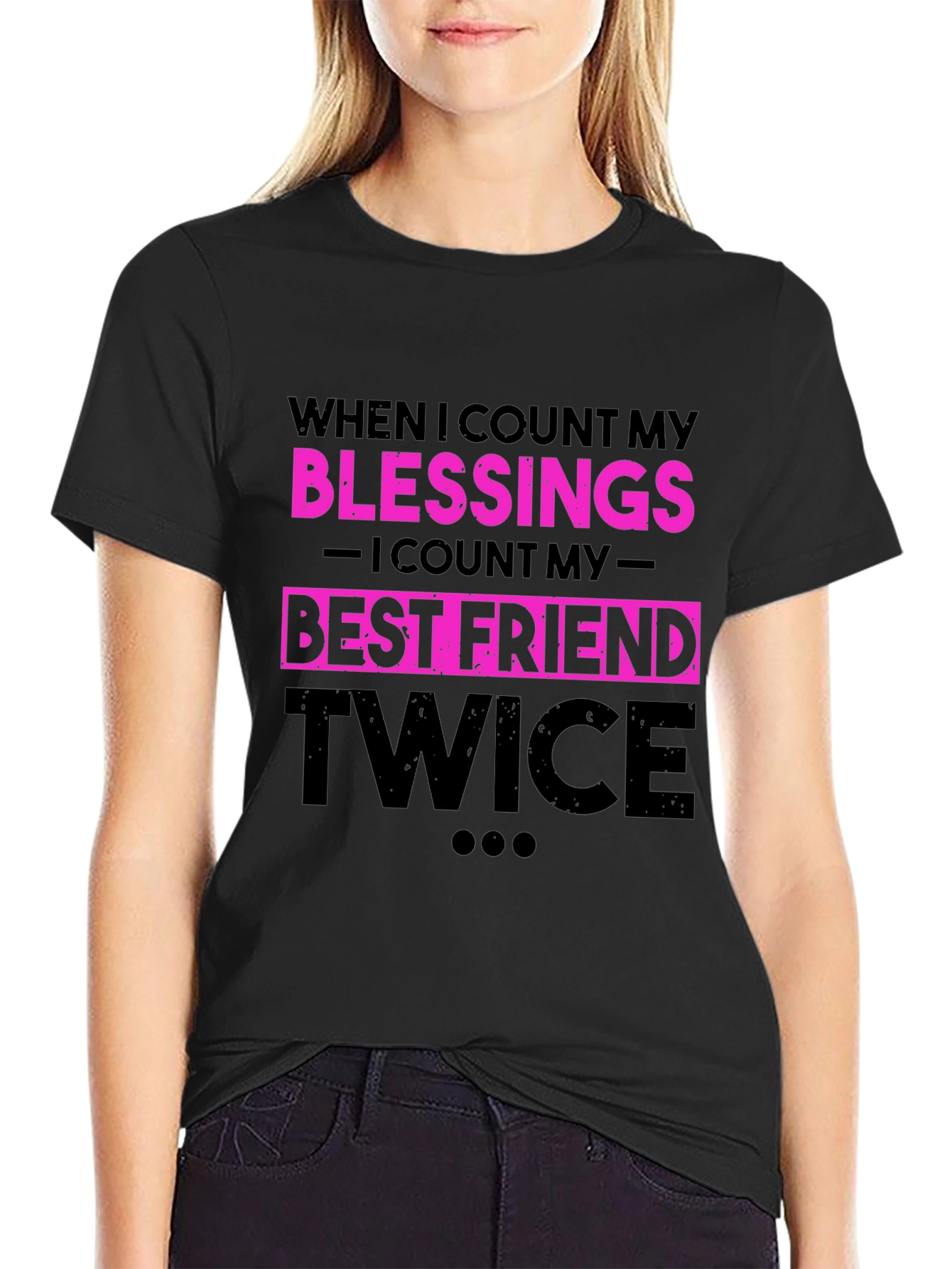 Blessings Best Friend Twice Graphic T-Shirt
