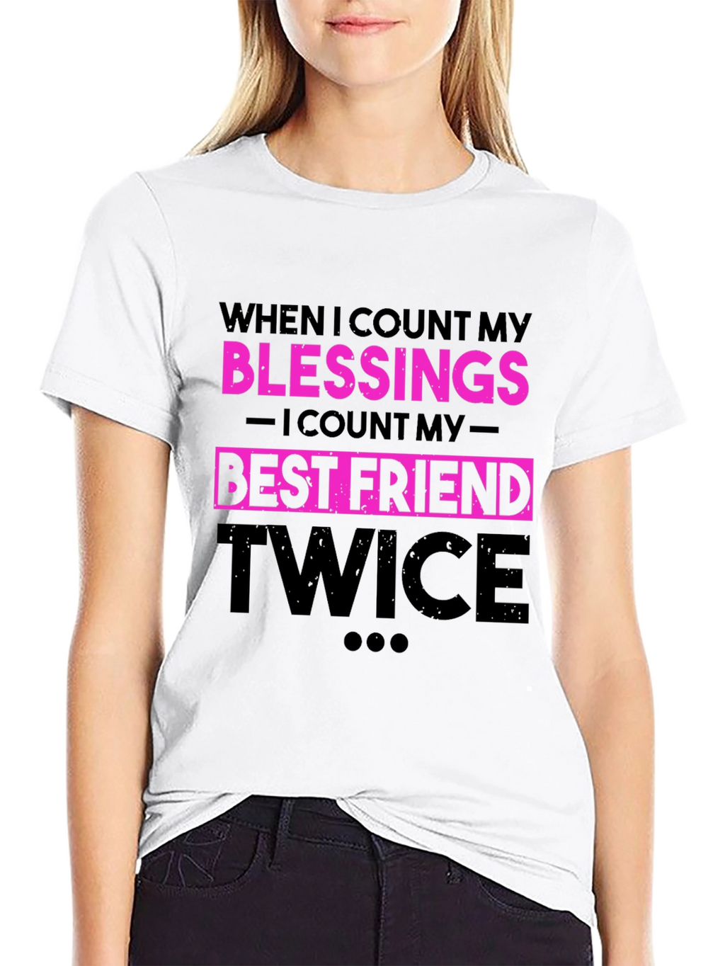 Blessings Best Friend Twice Graphic T-Shirt