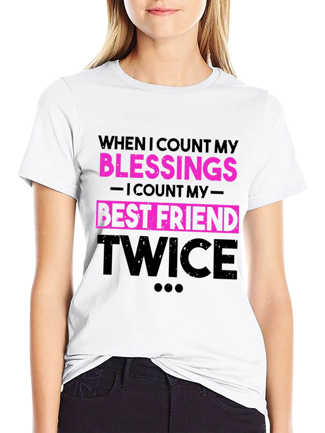 Blessings Best Friend Twice Graphic T-Shirt