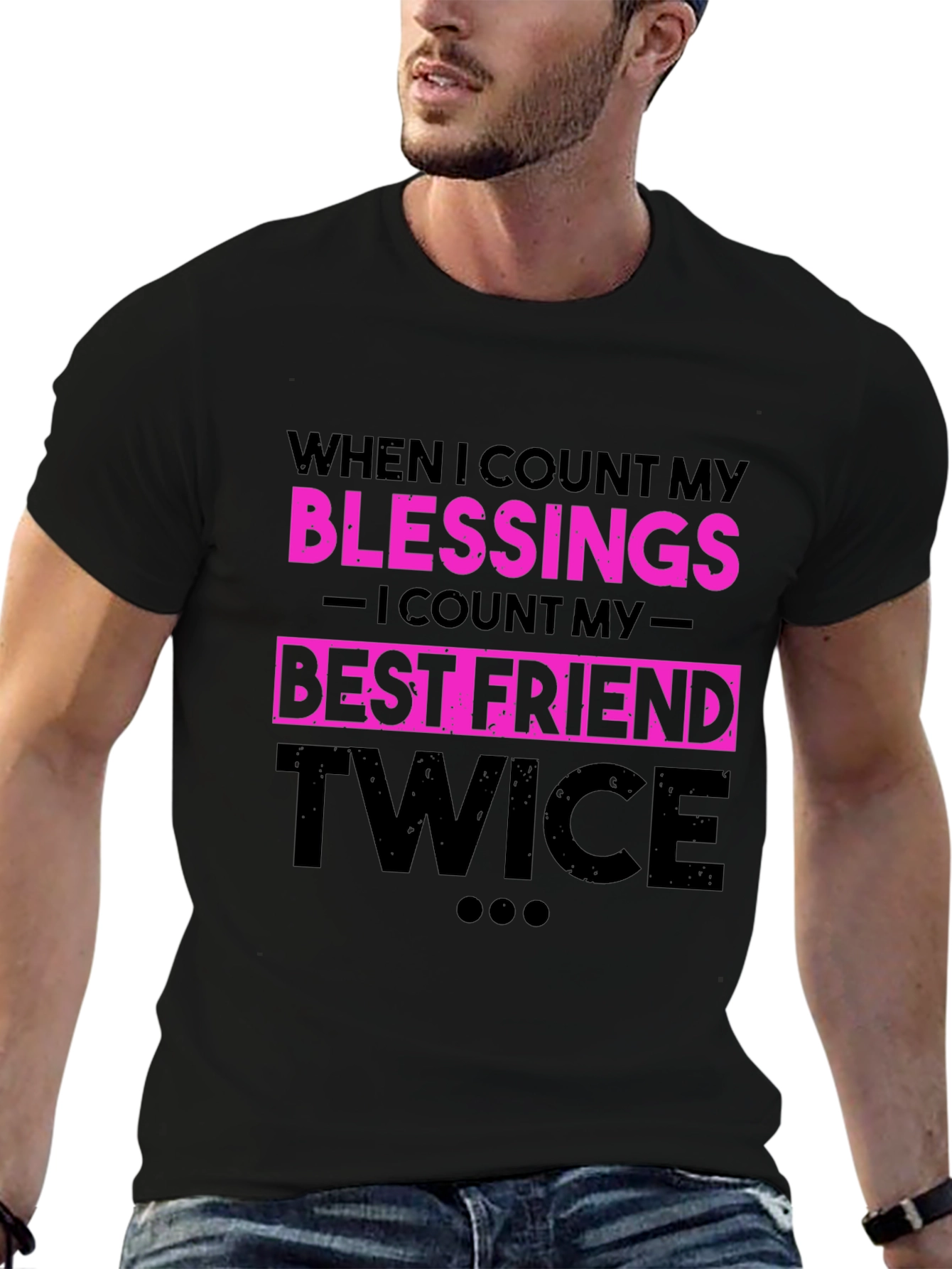 Blessings Best Friend Twice Graphic T-Shirt