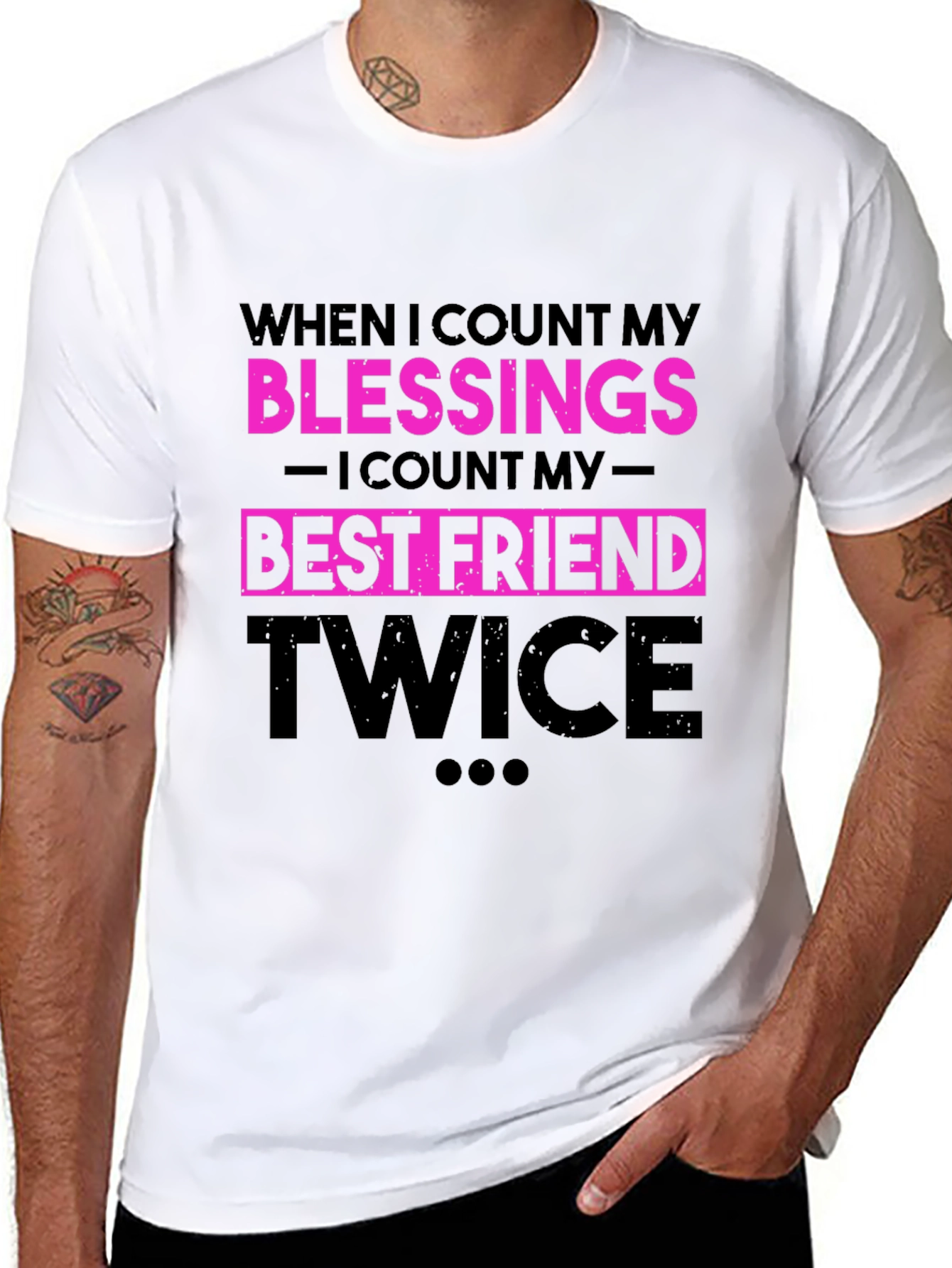 Blessings Best Friend Twice Graphic T-Shirt