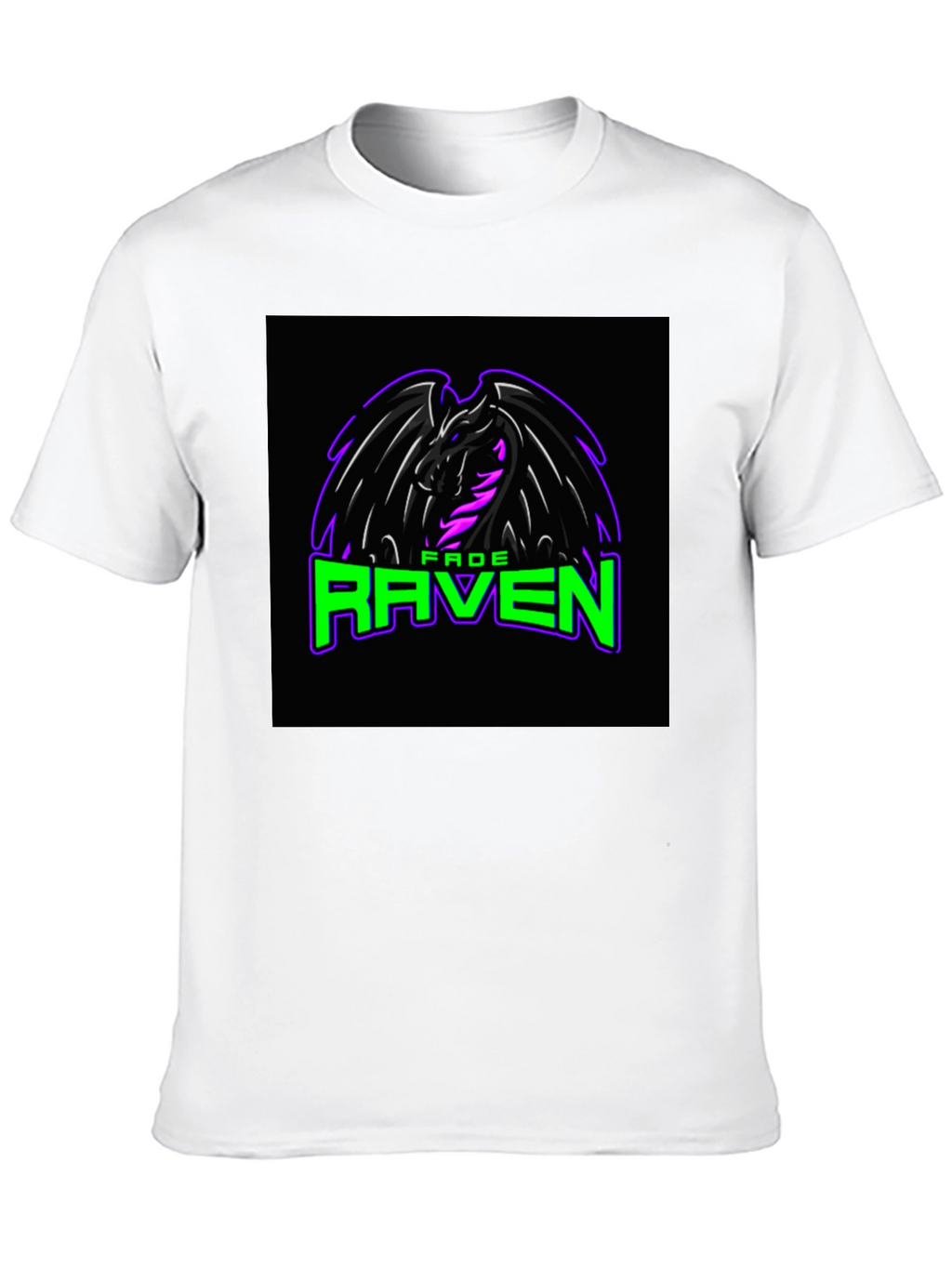 Fade Raven Graphic Tee - Black