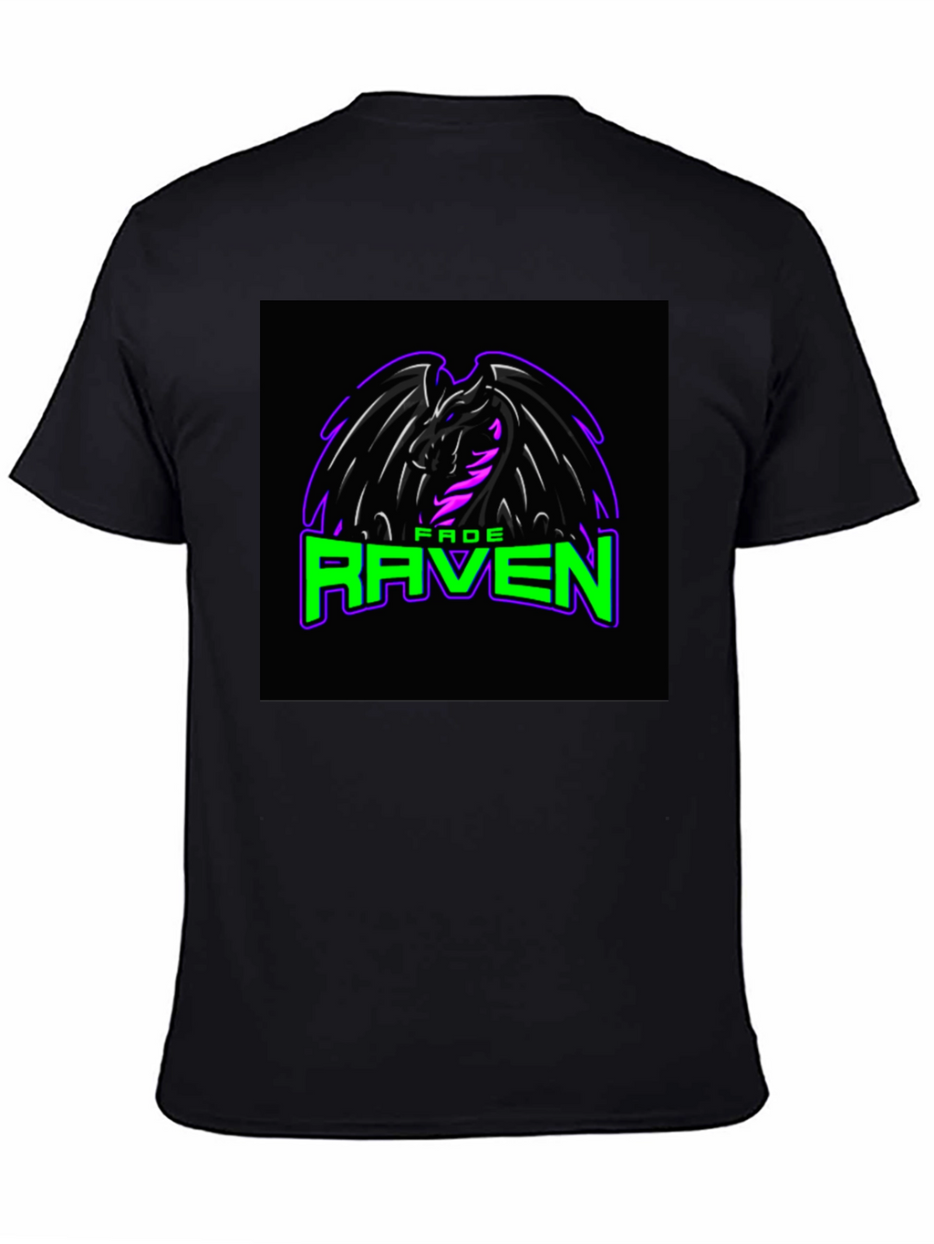 Fade Raven Graphic Tee - Black