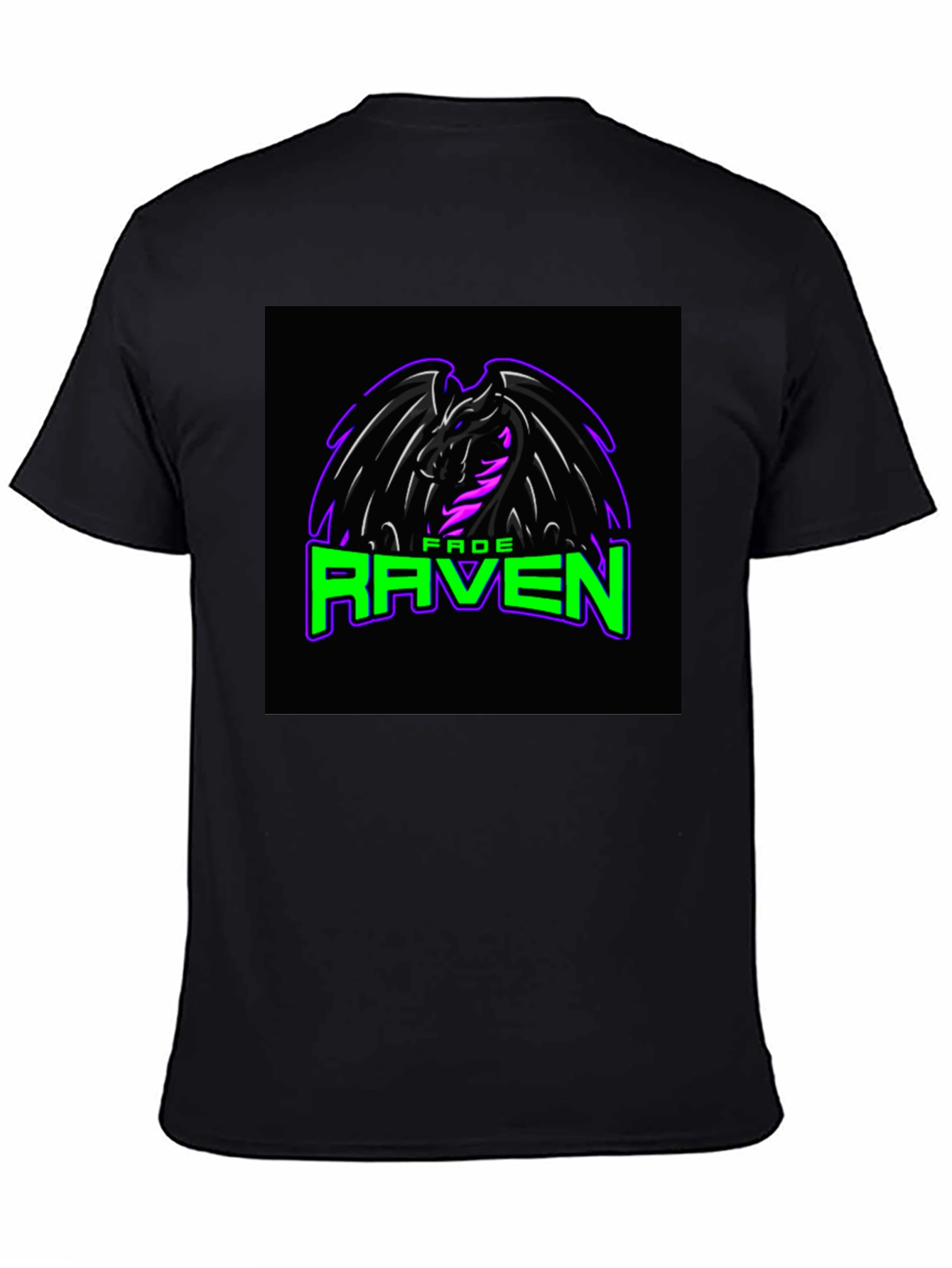 Fade Raven Graphic Tee - Black