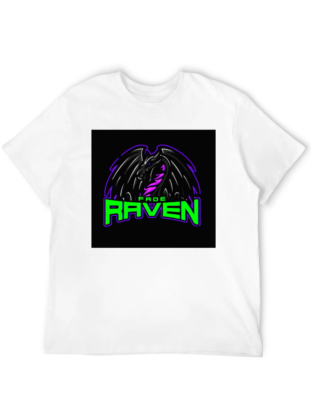 Fade Raven Graphic Tee - Black