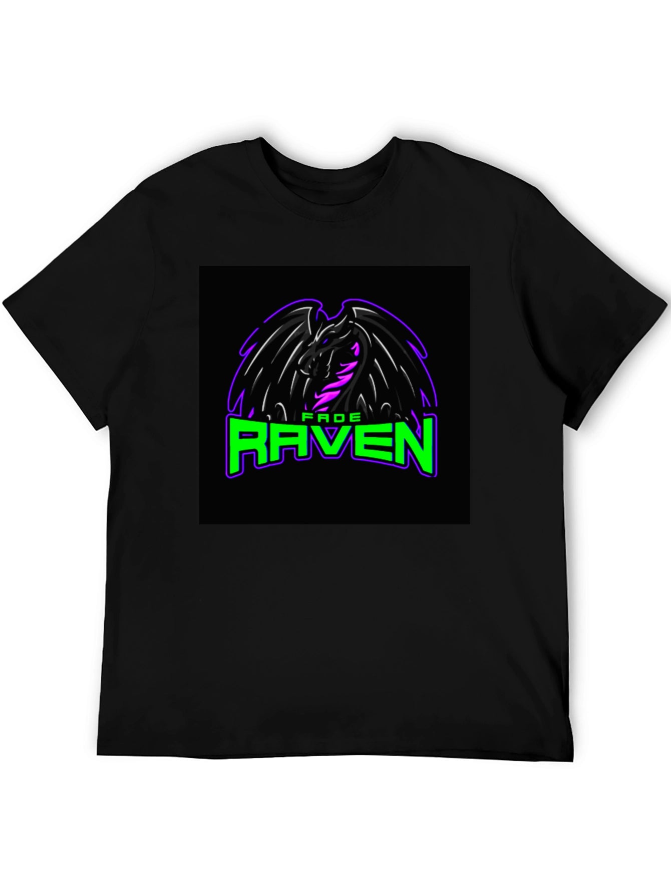 Fade Raven Graphic Tee - Black