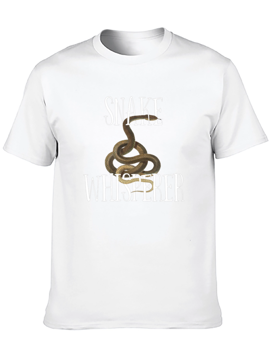 Snake Whisperer Graphic Tee - Black Cotton T-Shirt